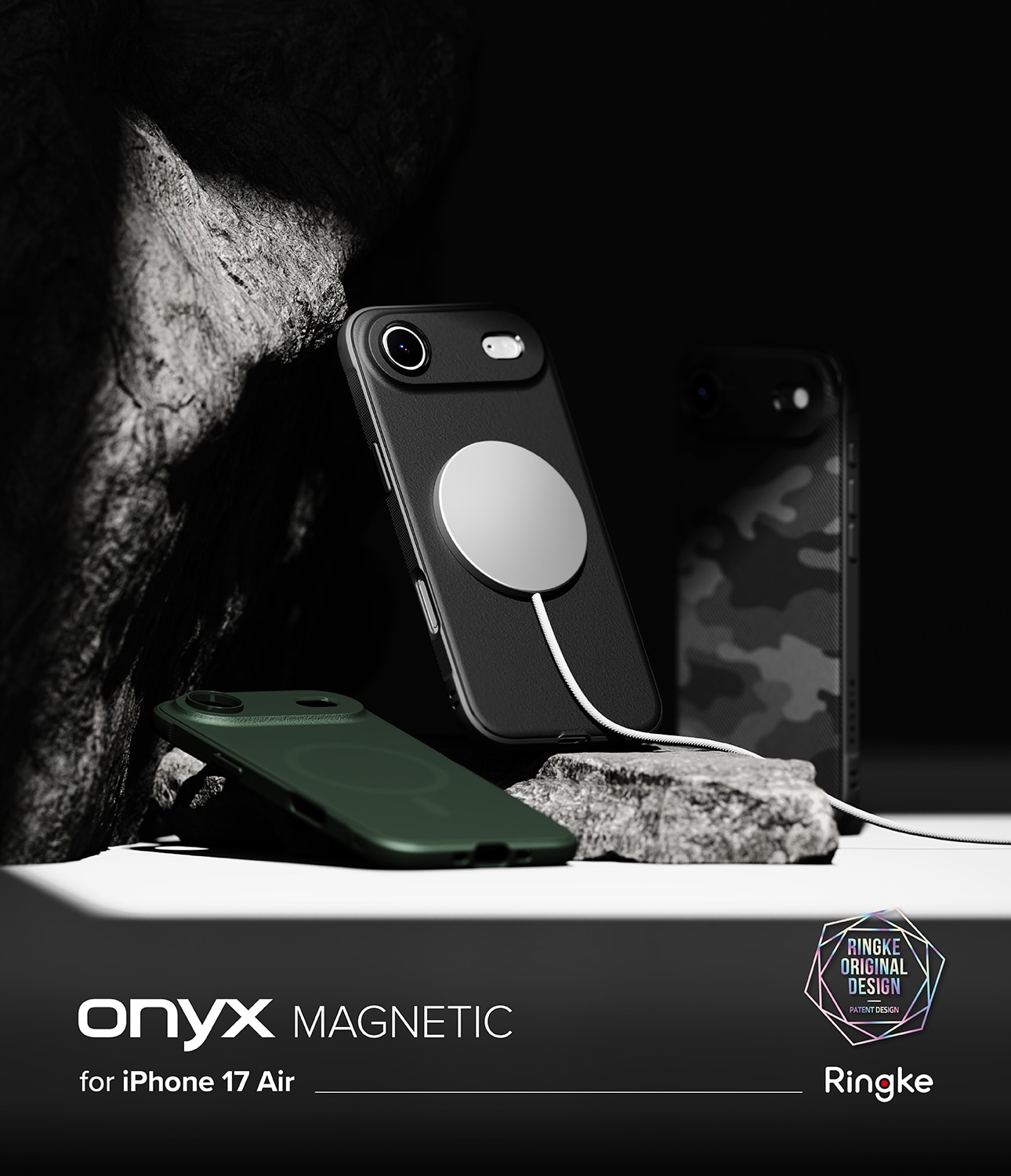 Coque Onyx Magnetic iPhone 17 Air, Black