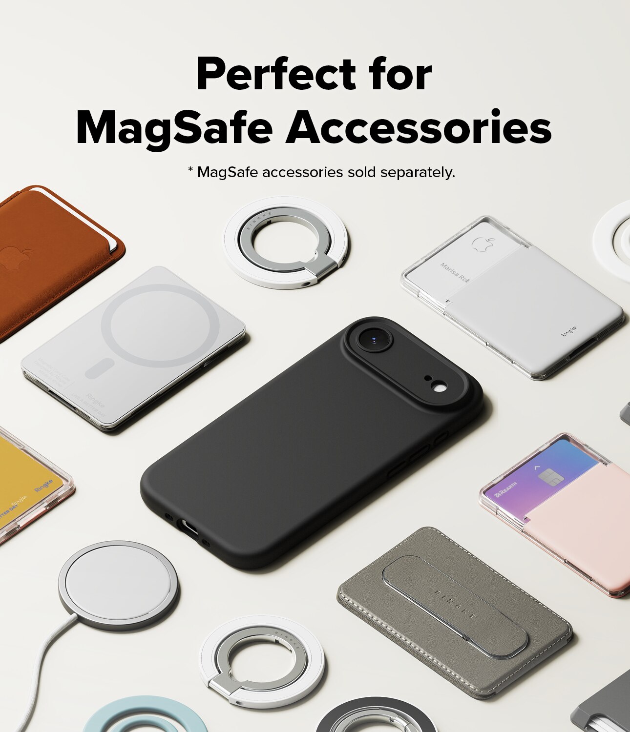 Silicone Magnetic Coque iPhone 17 Air Black
