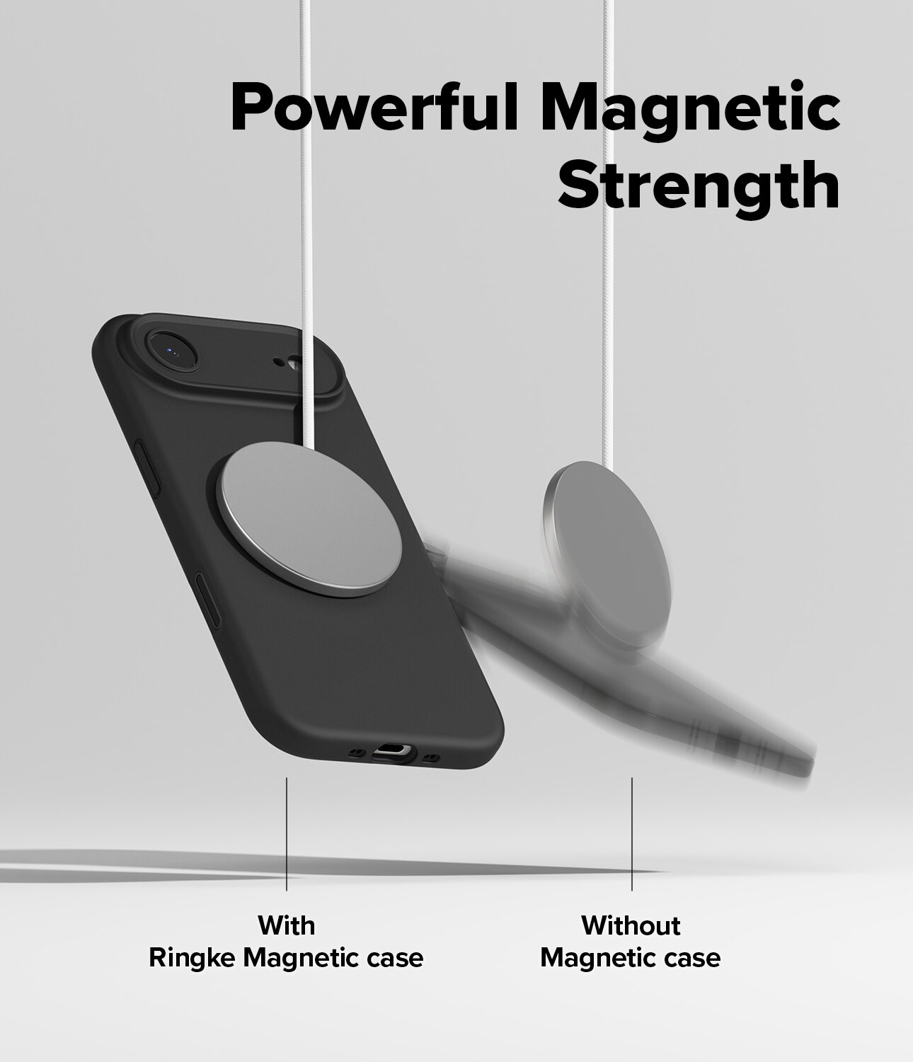 Silicone Magnetic Coque iPhone 17 Air Black