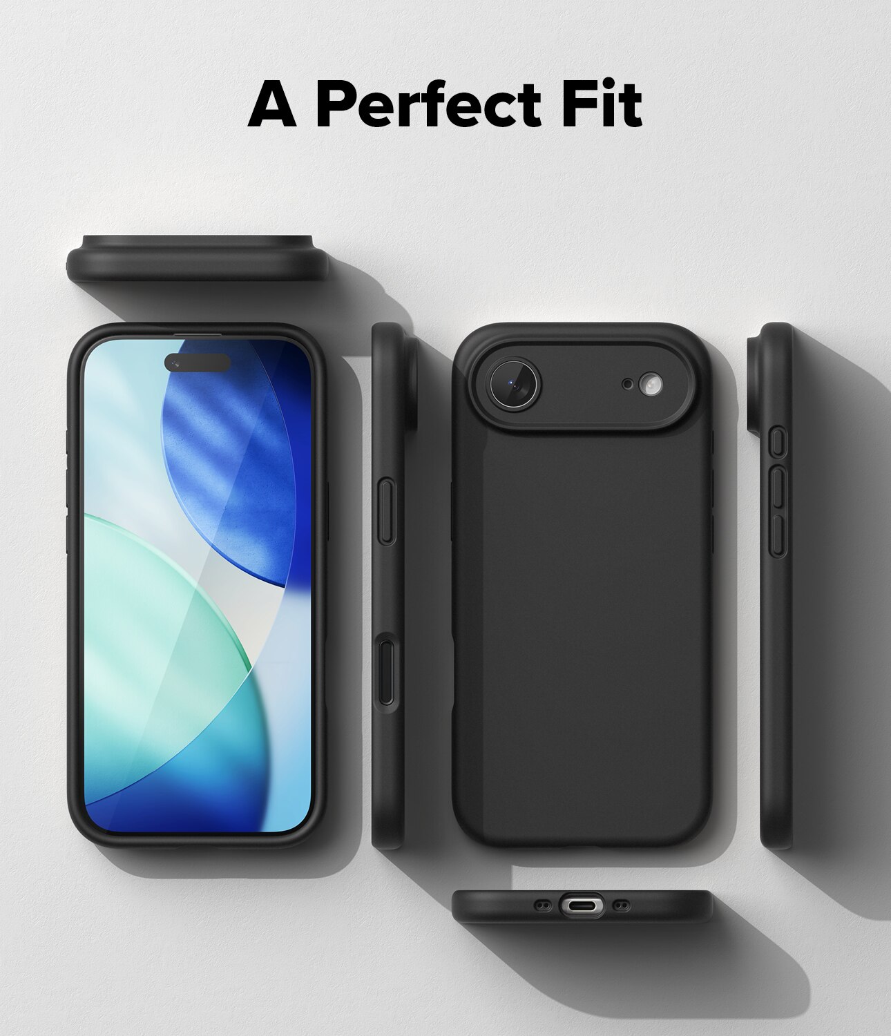 Silicone Magnetic Coque iPhone 17 Air Black