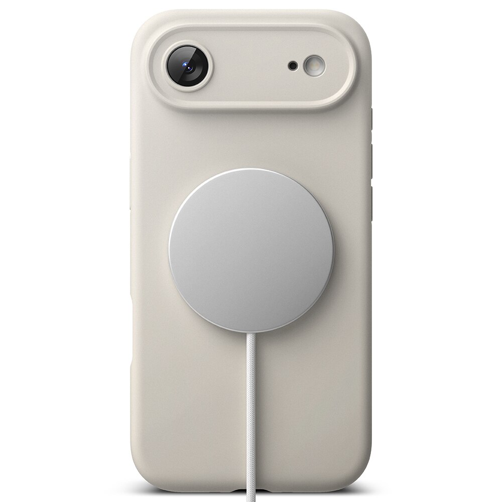Silicone Magnetic Coque iPhone 17 Air Stone