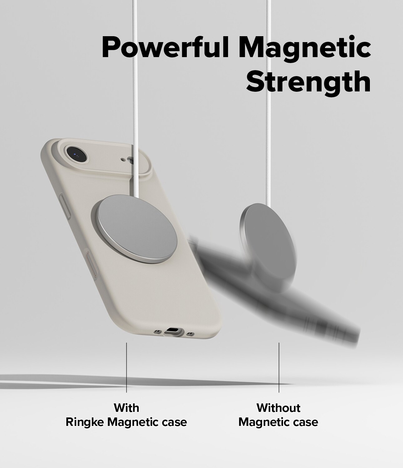 Silicone Magnetic Coque iPhone 17 Air Stone