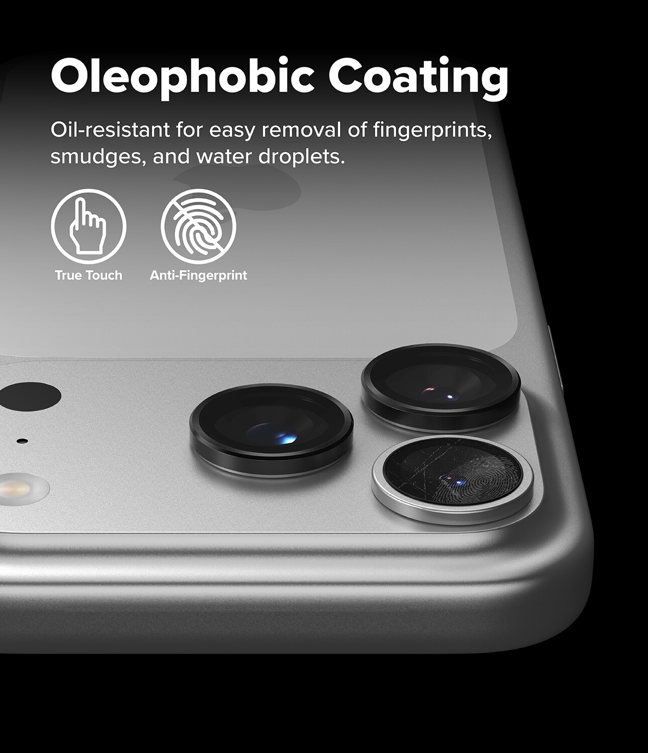 Camera Lens Frame Glass (2 pièces) iPhone 17 Pro Black