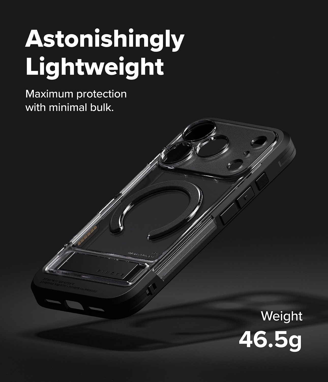 Coque UX Magnetic iPhone 17 Pro Max, Smoke Black