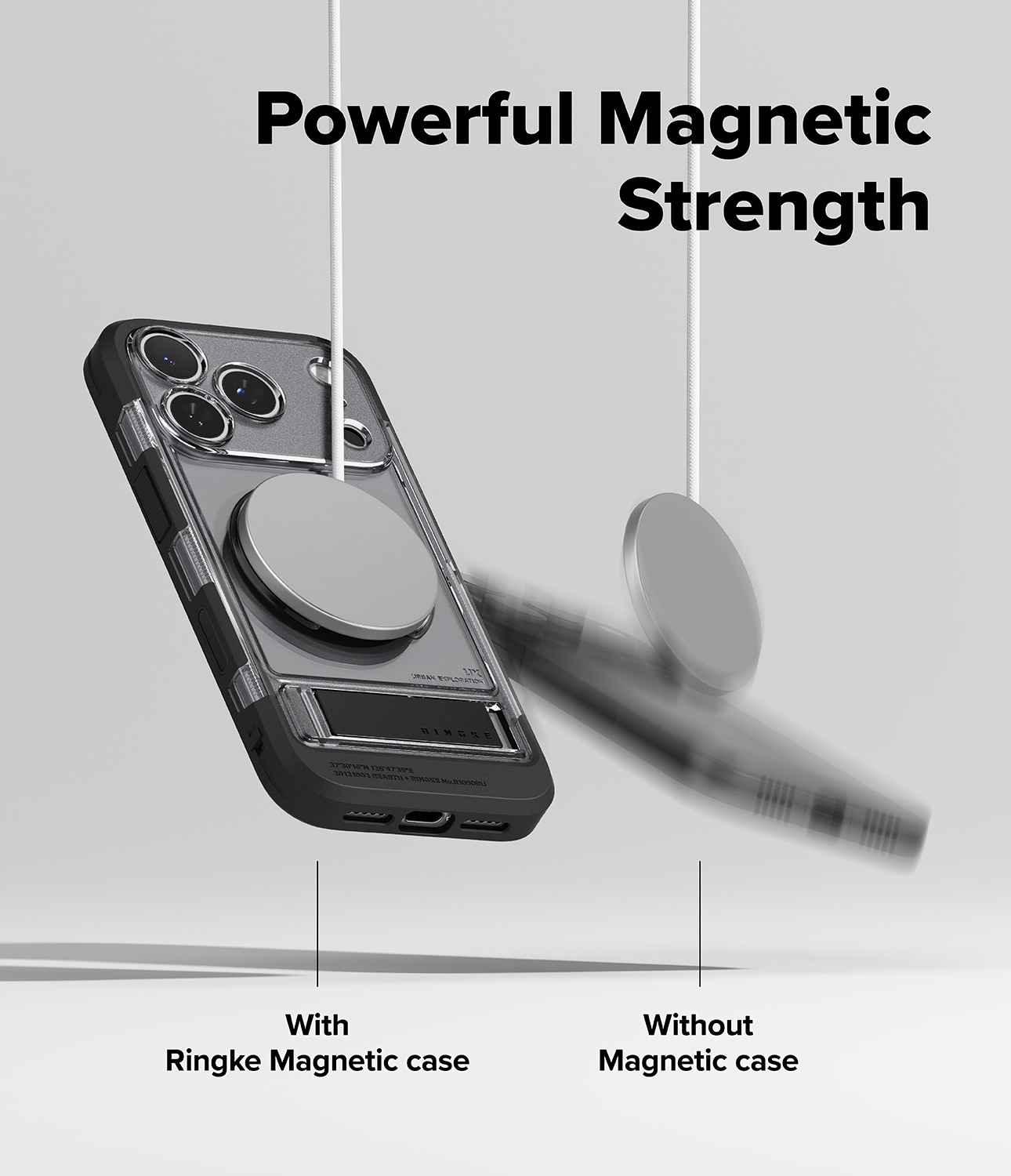 Coque UX Magnetic iPhone 17 Pro Max, Smoke Black