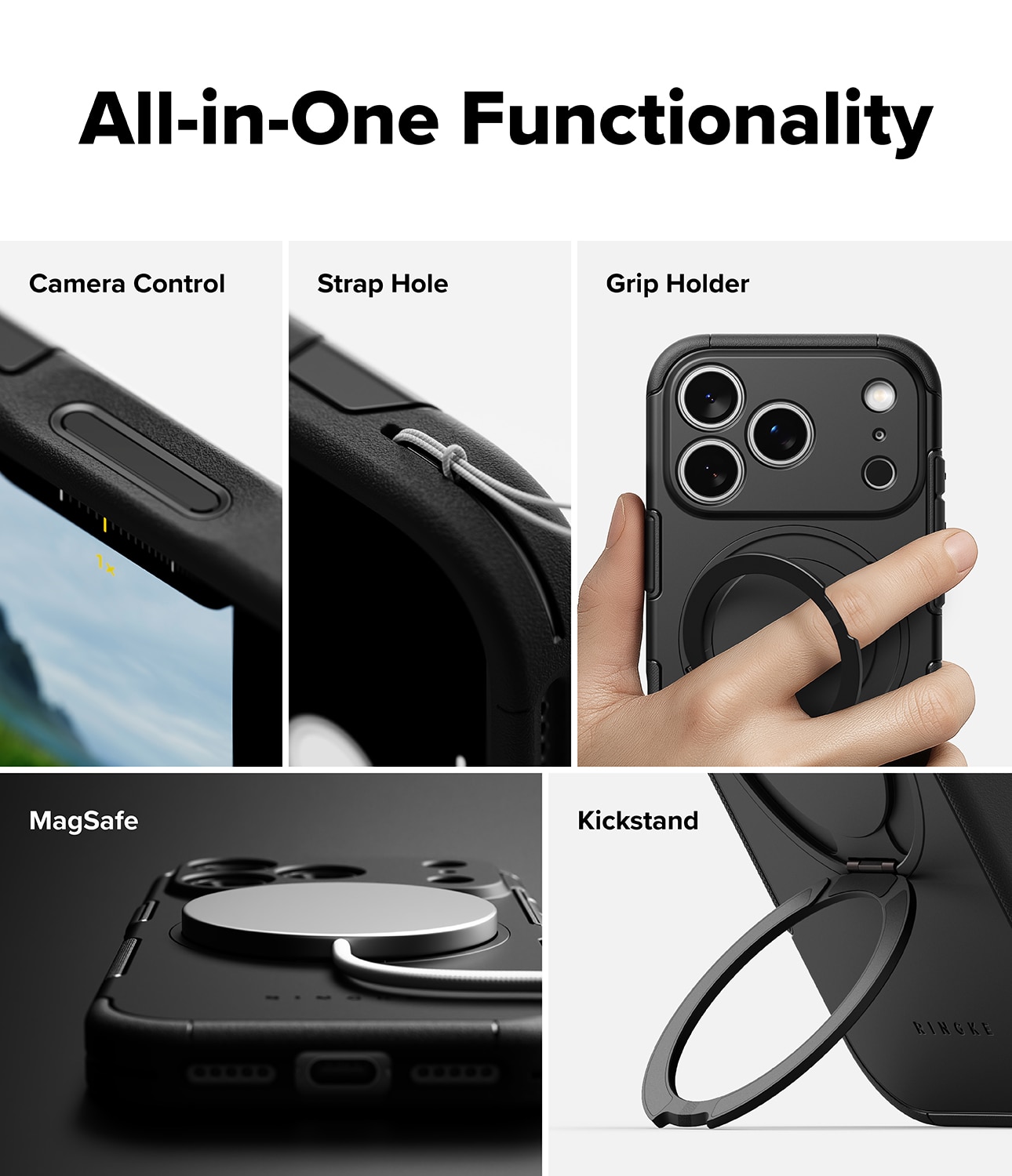 Alles Magnetic Coque iPhone 17 Pro, Noir