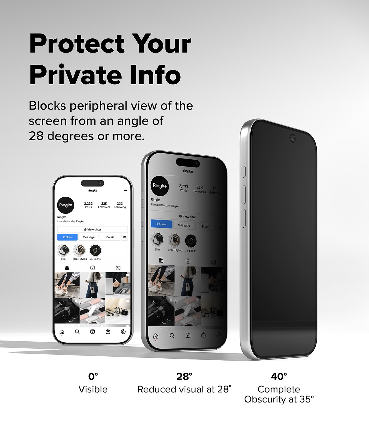 Easy Slide Privacy Glass (2 pièces) iPhone 17 Pro