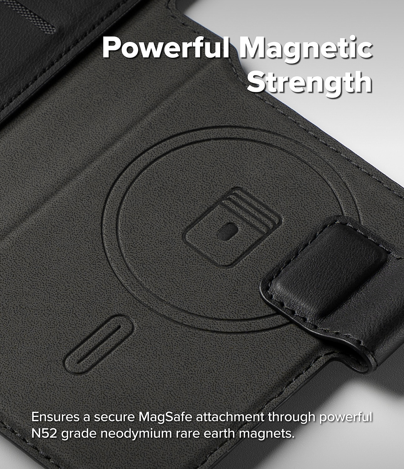 Folio Grip Wallet Magnetic iPhone 17 Pro Black
