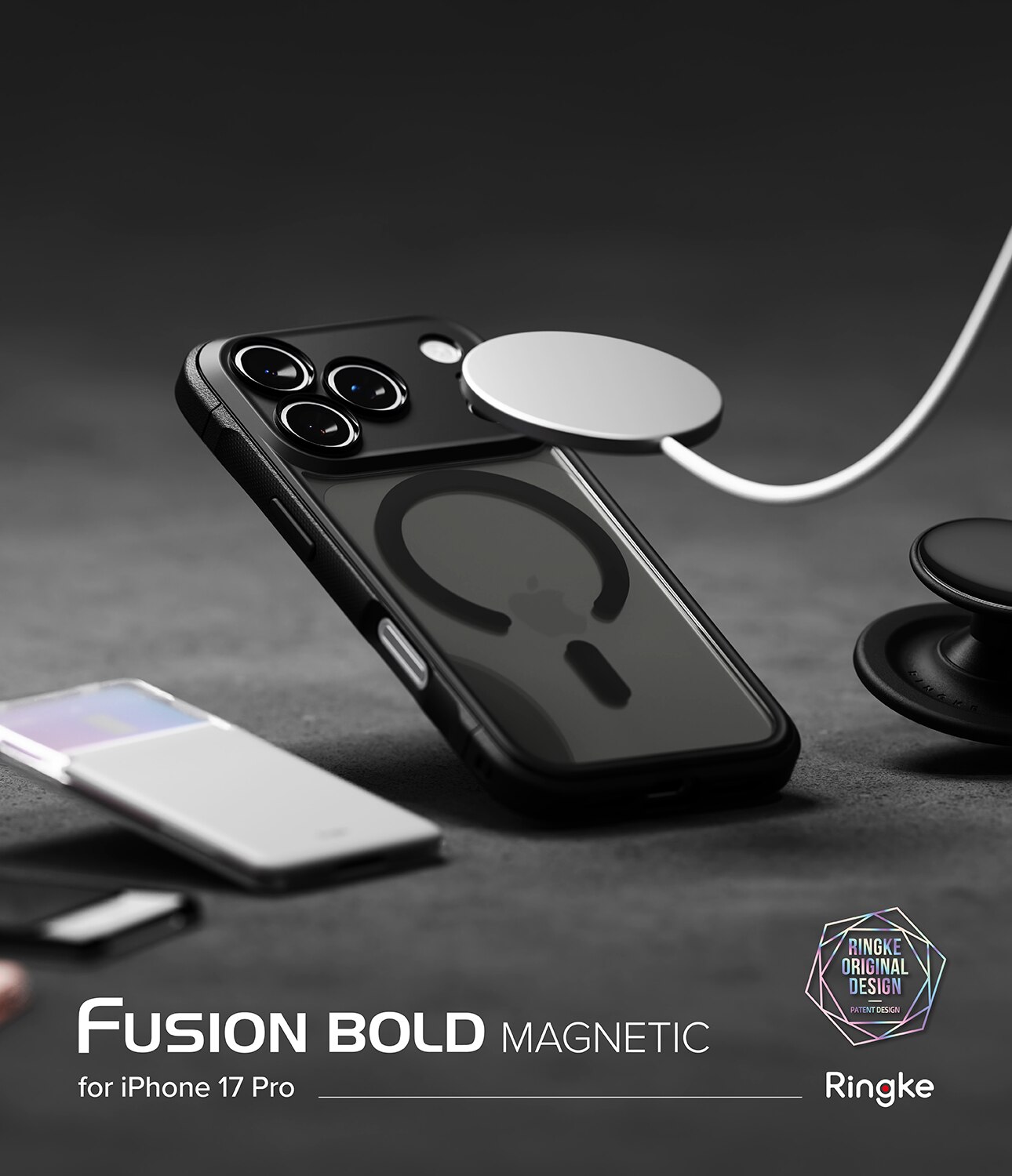 Coque Fusion Bold Magnetic MagSafe iPhone 17 Pro Max, Matte Black