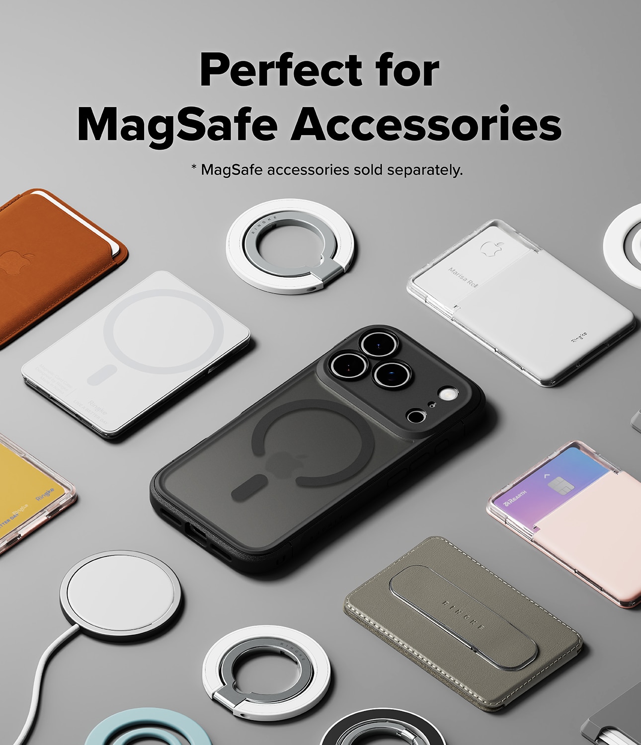 Coque Fusion Bold Magnetic MagSafe iPhone 17 Pro Max, Matte Black