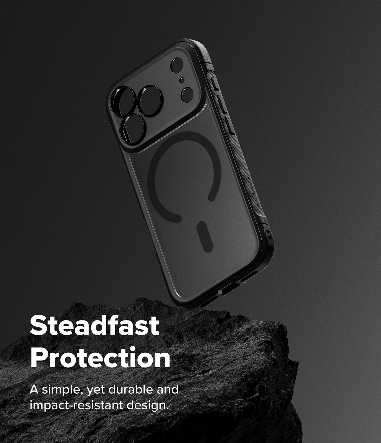 Coque Fusion Bold Magnetic MagSafe iPhone 17 Pro Max, Matte Black
