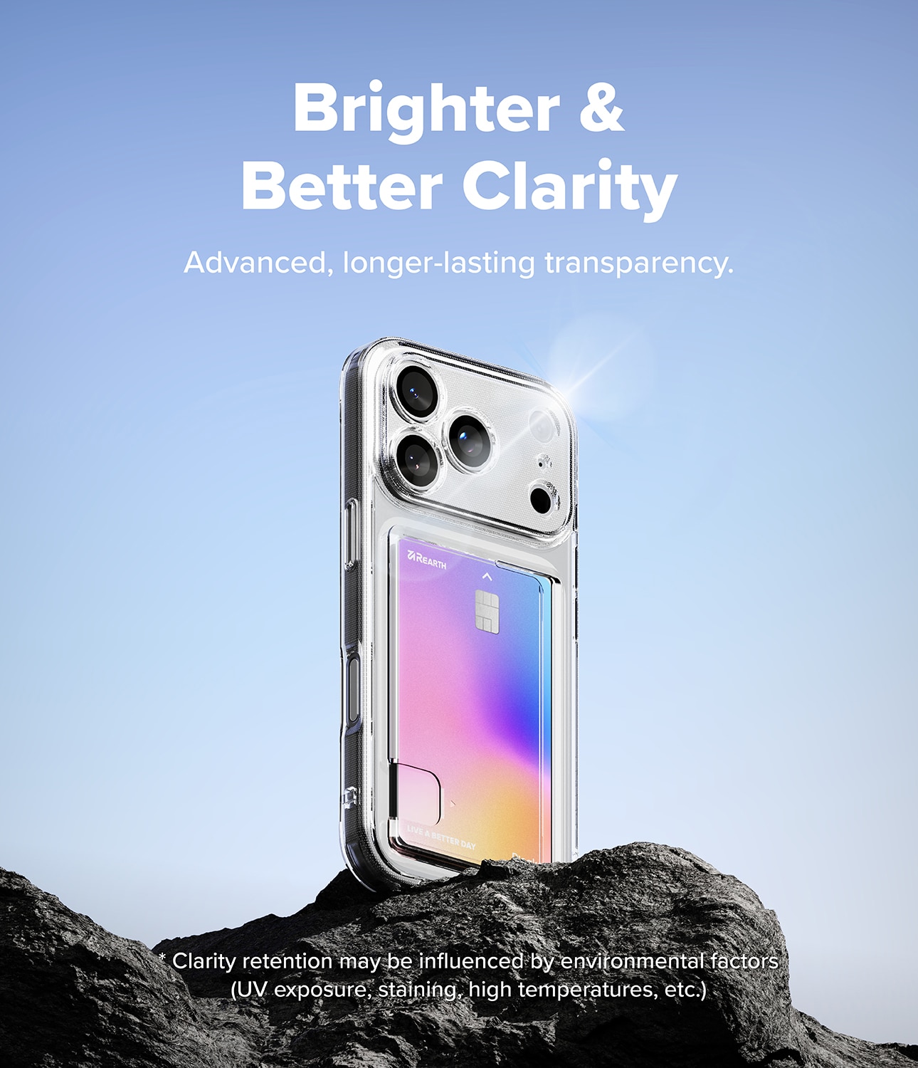 Coque Fusion Card iPhone 17 Pro Max, Transparent