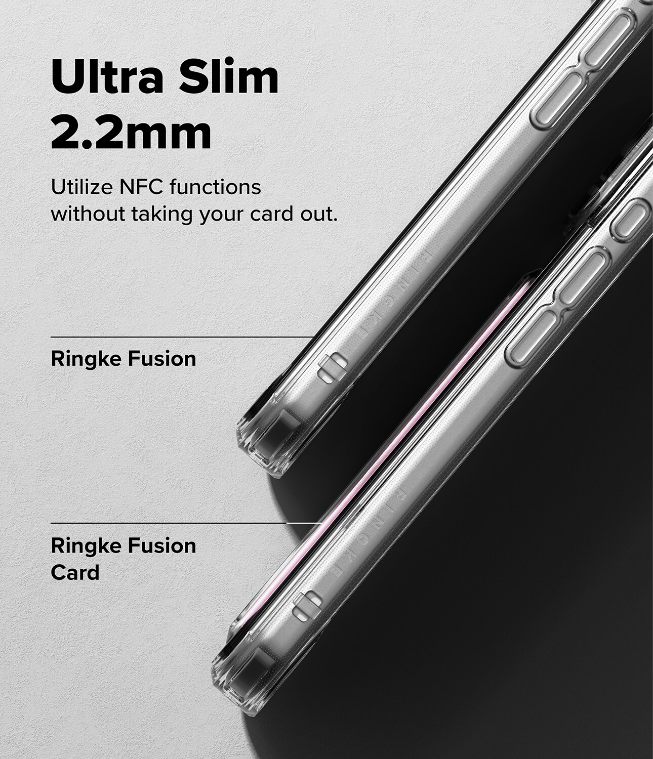 Coque Fusion Card iPhone 17 Pro Max, Transparent