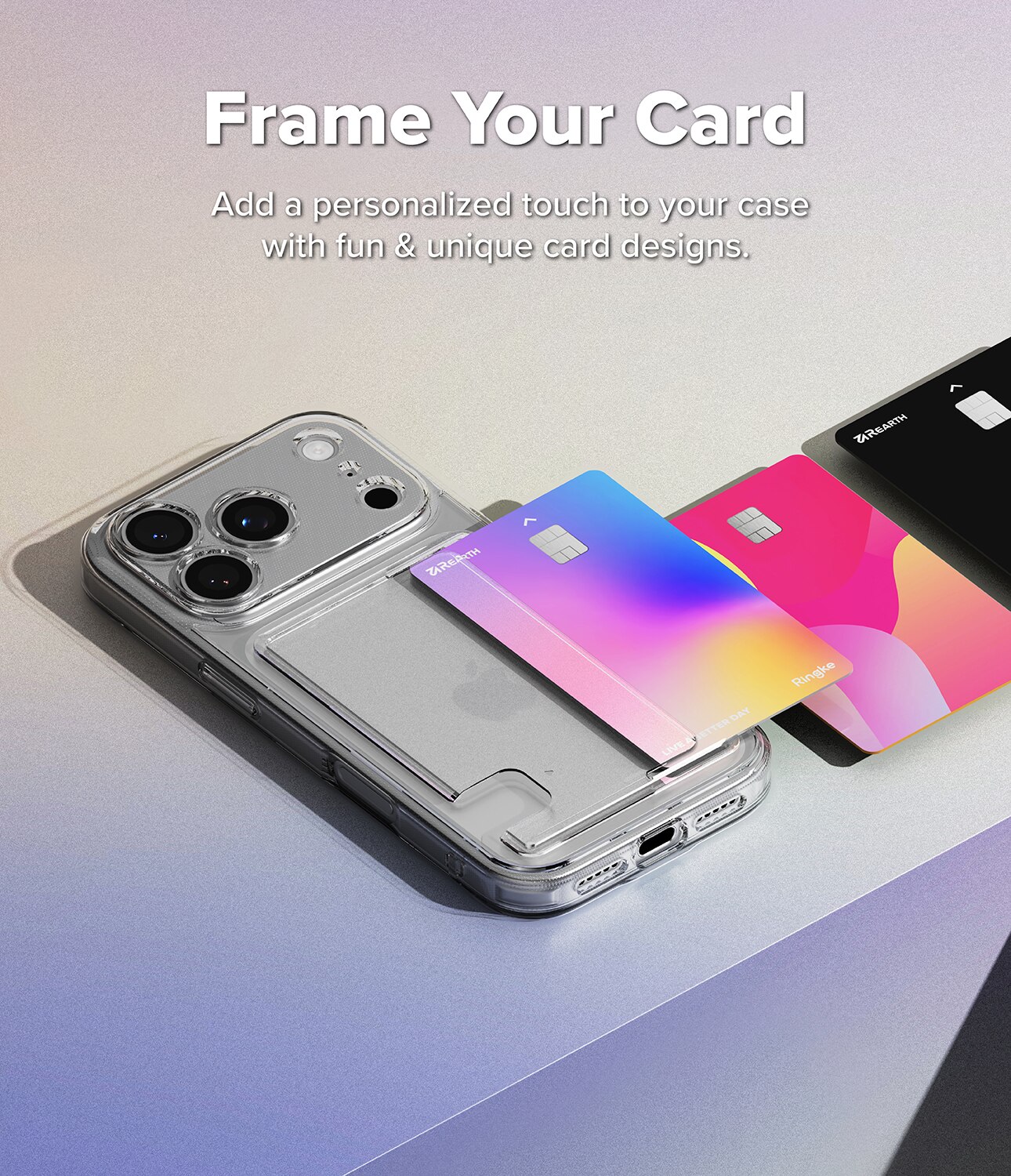 Coque Fusion Card iPhone 17 Pro Max, Transparent