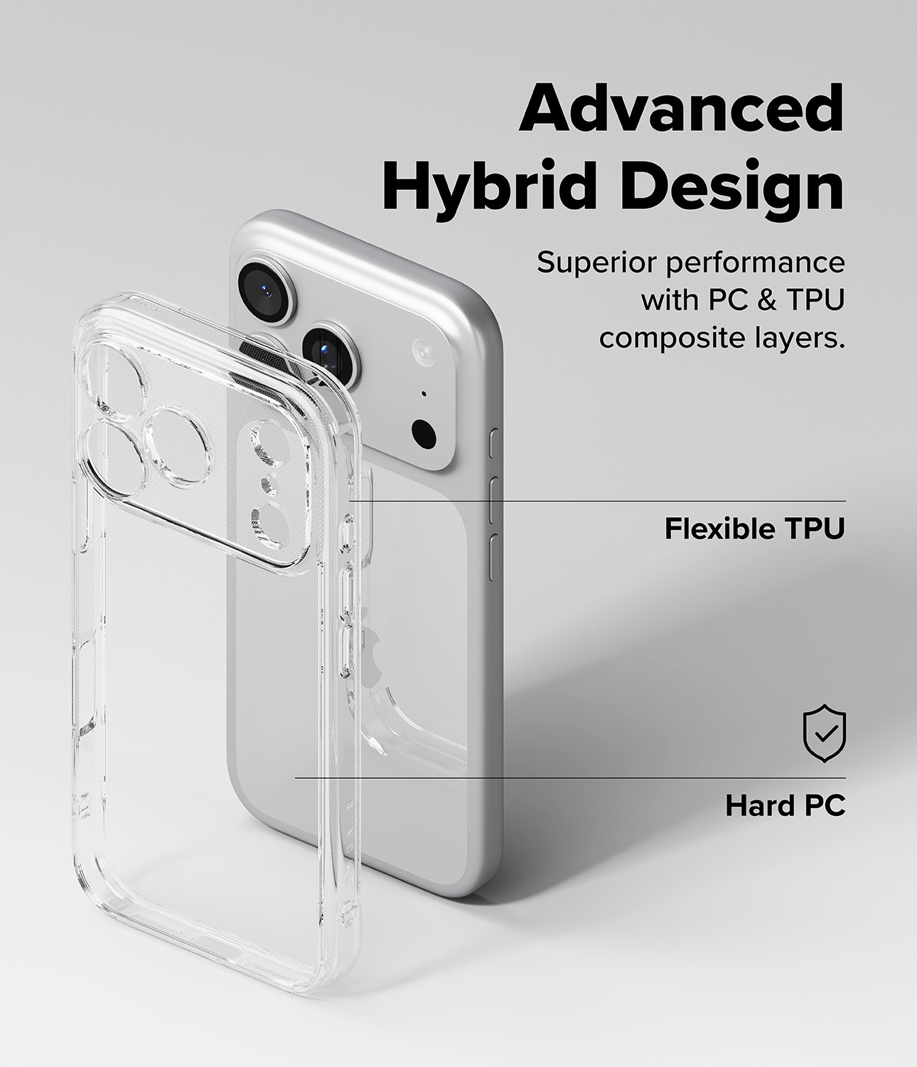 Coque Fusion iPhone 17 Pro Max, Clear