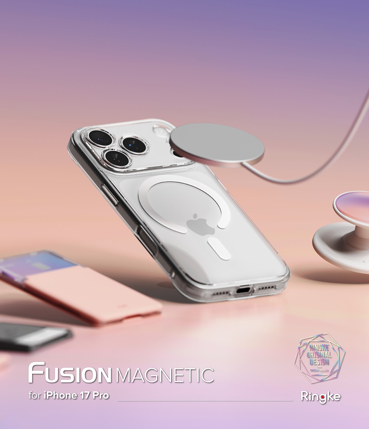 Coque Fusion Magnetic iPhone 17 Pro Max Transparent