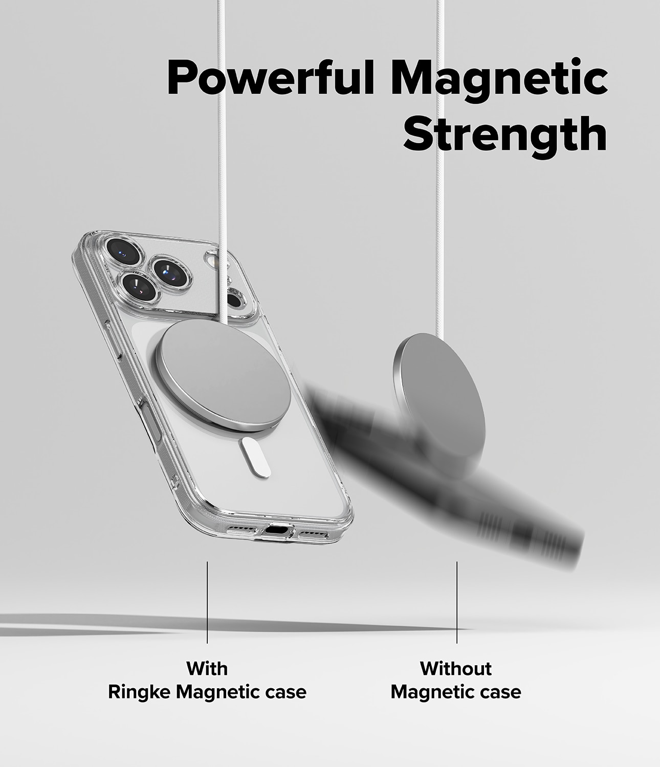 Coque Fusion Magnetic iPhone 17 Pro Max Transparent