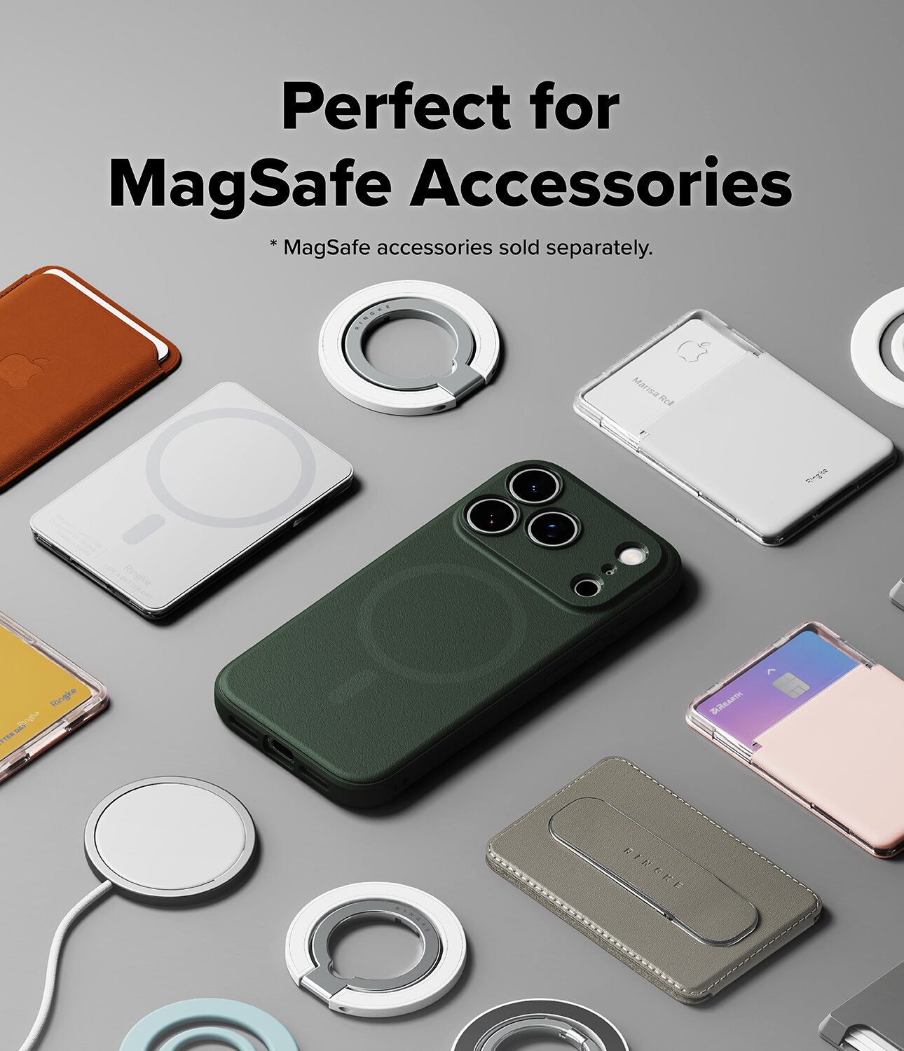 Coque Onyx Magnetic iPhone 17 Pro, Dark Green