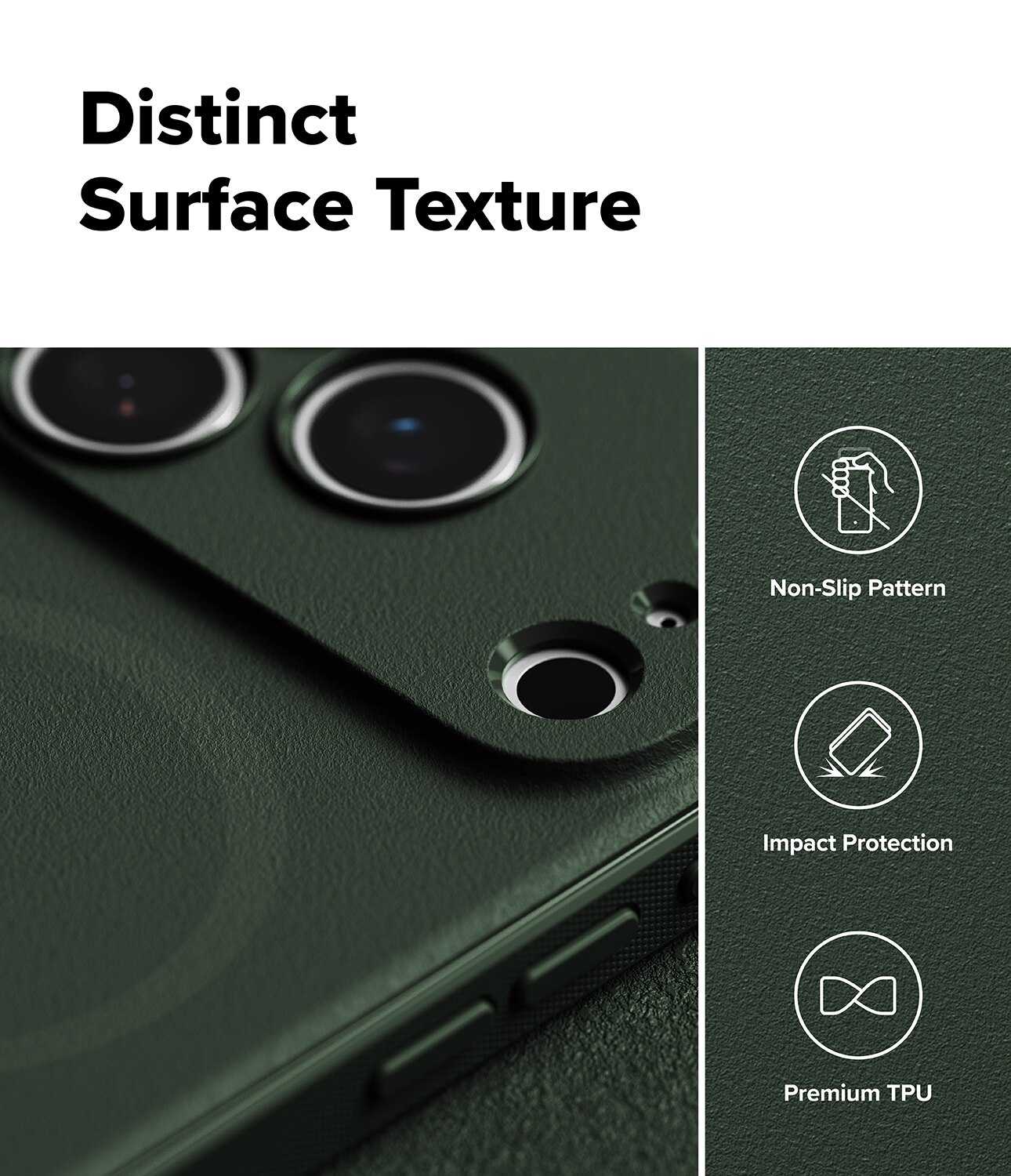 Coque Onyx Magnetic iPhone 17 Pro, Dark Green