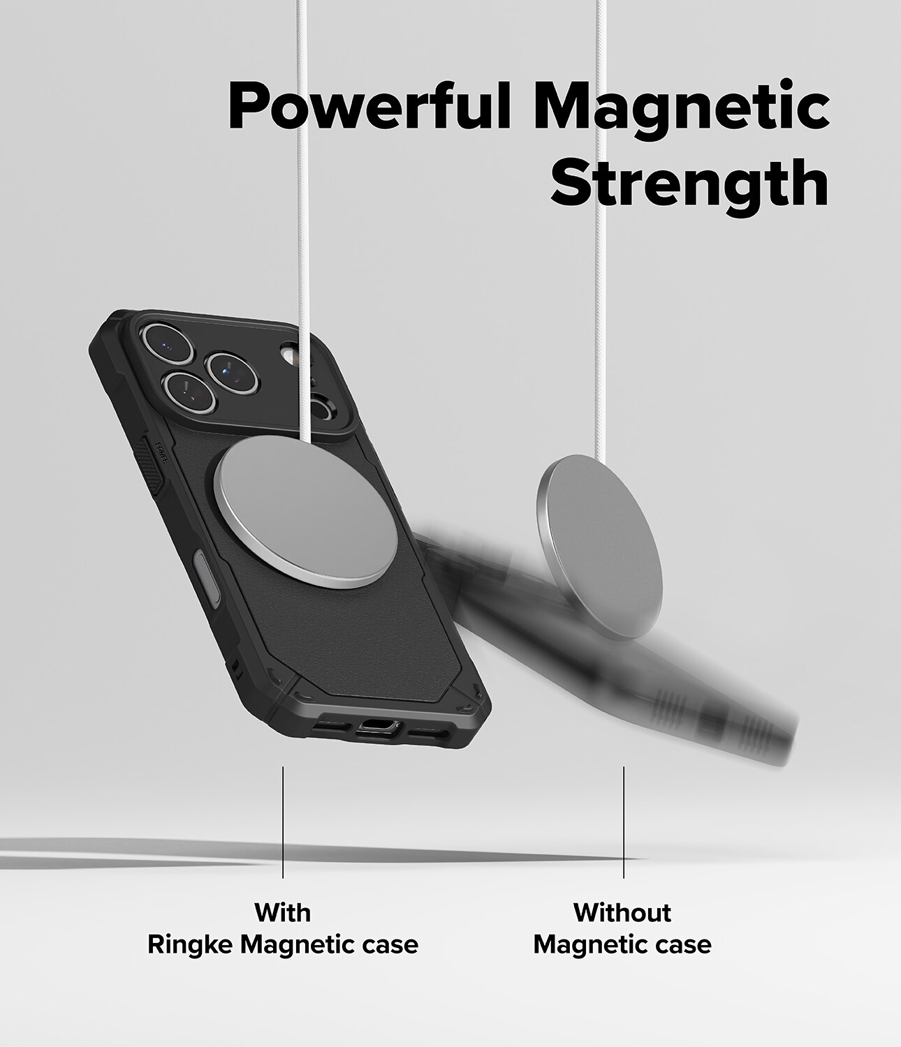 Rugged Gear Magnetic Coque iPhone 17 Pro Black