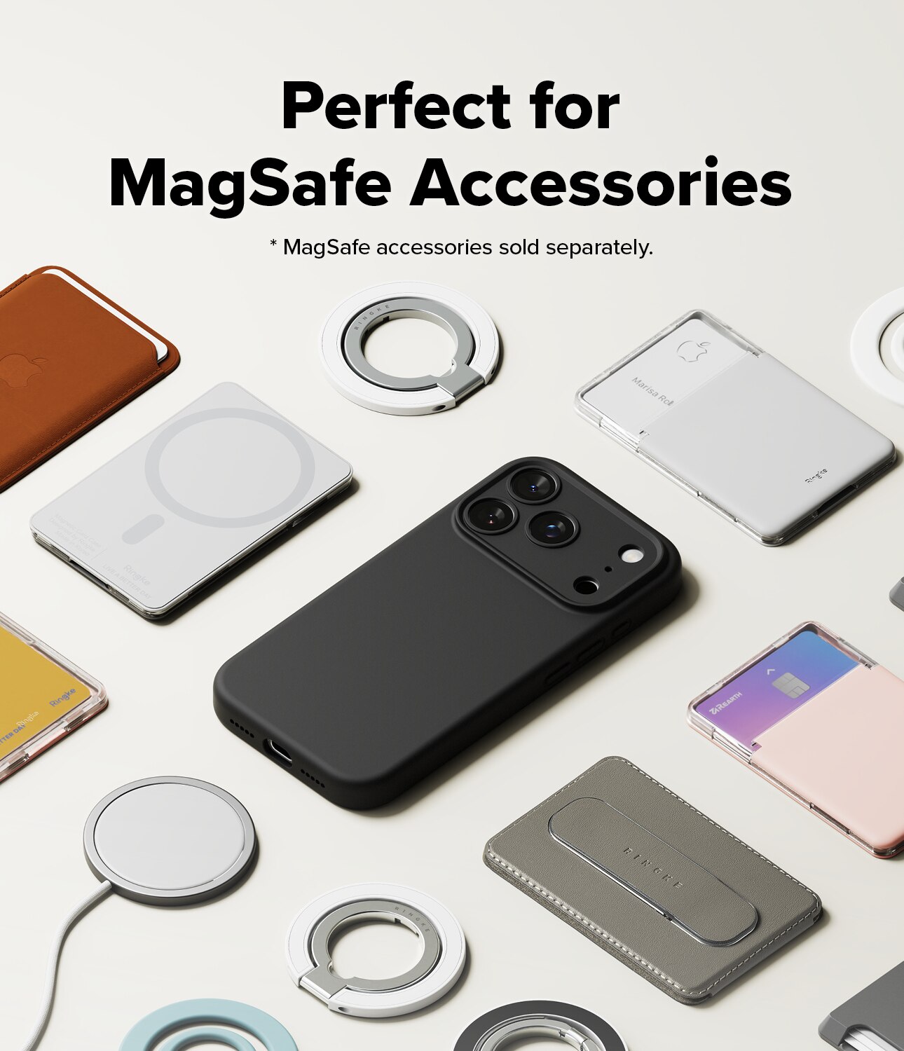 Silicone Magnetic Coque iPhone 17 Pro Black