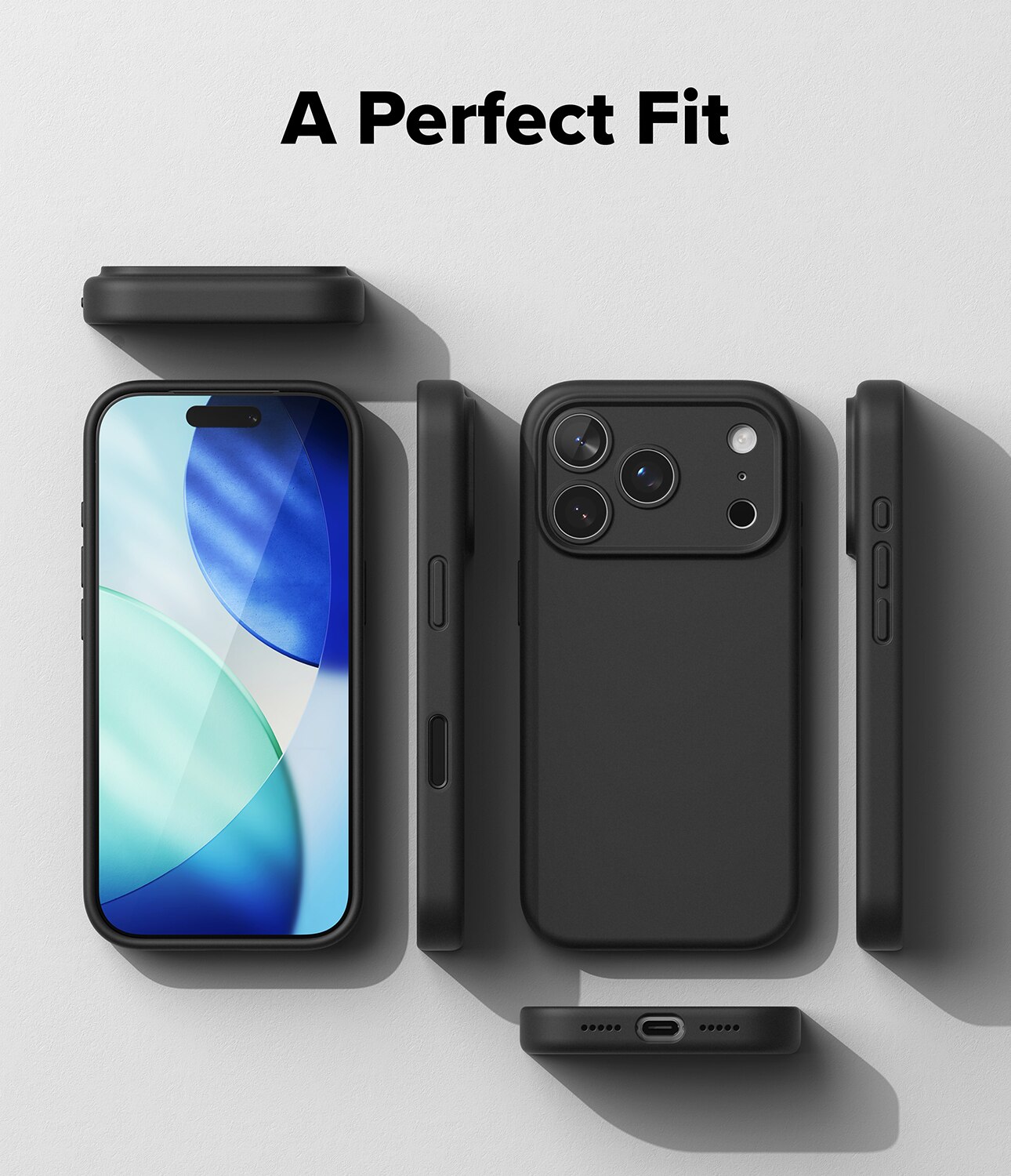 Silicone Magnetic Coque iPhone 17 Pro Black