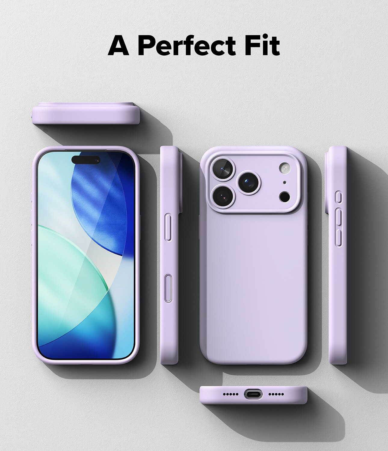 Silicone Magnetic Coque iPhone 17 Pro Light Purple