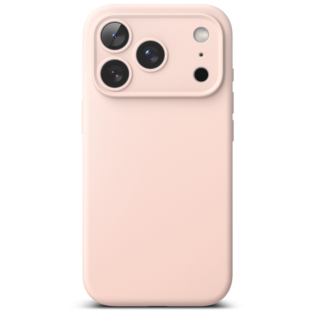 Silicone Magnetic Coque iPhone 17 Pro Max Pink Sand