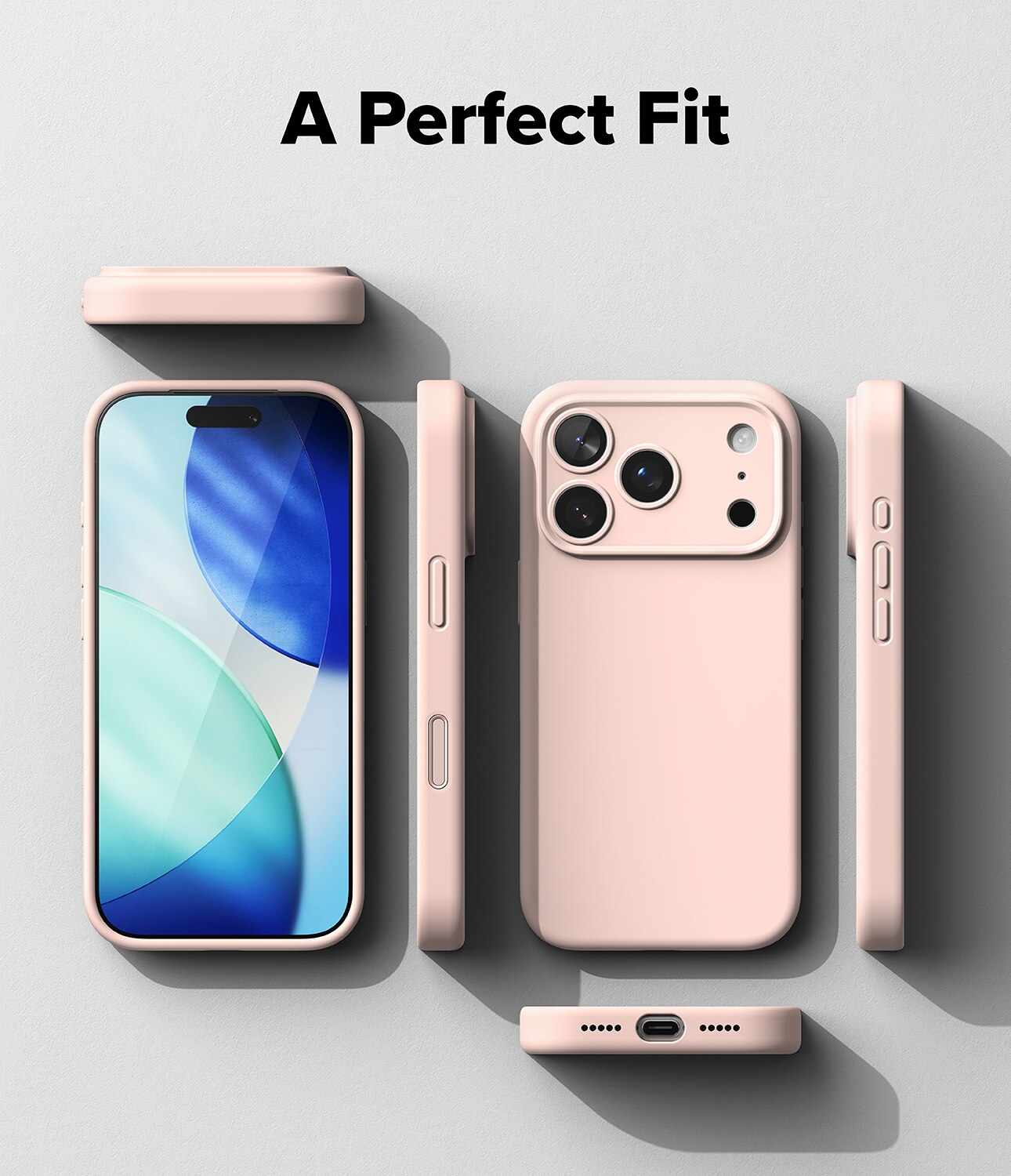 Silicone Magnetic Coque iPhone 17 Pro Pink Sand