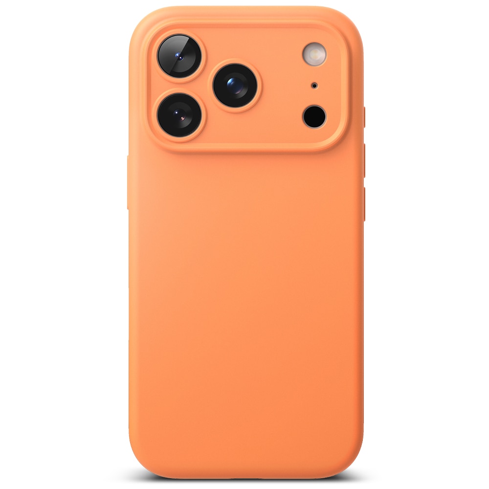 Silicone Magnetic Coque iPhone 17 Pro Max Tangerine