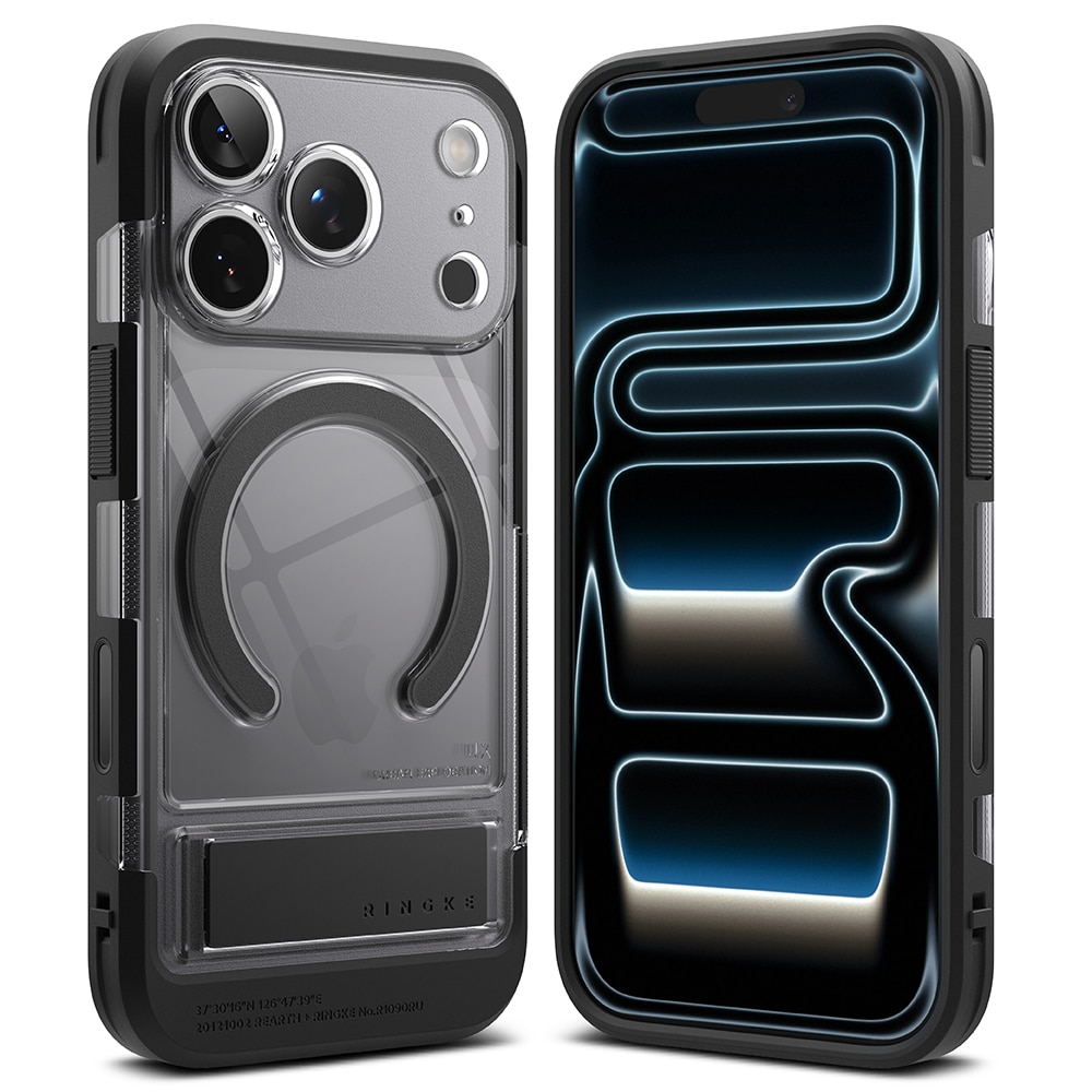 Coque UX Magnetic iPhone 17 Pro, Smoke Black
