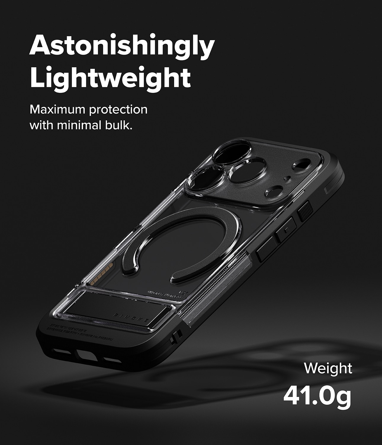 Coque UX Magnetic iPhone 17 Pro, Smoke Black