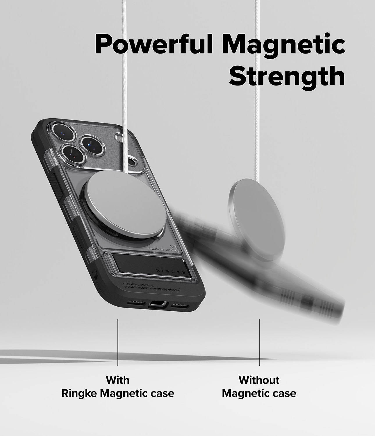 Coque UX Magnetic iPhone 17 Pro, Smoke Black