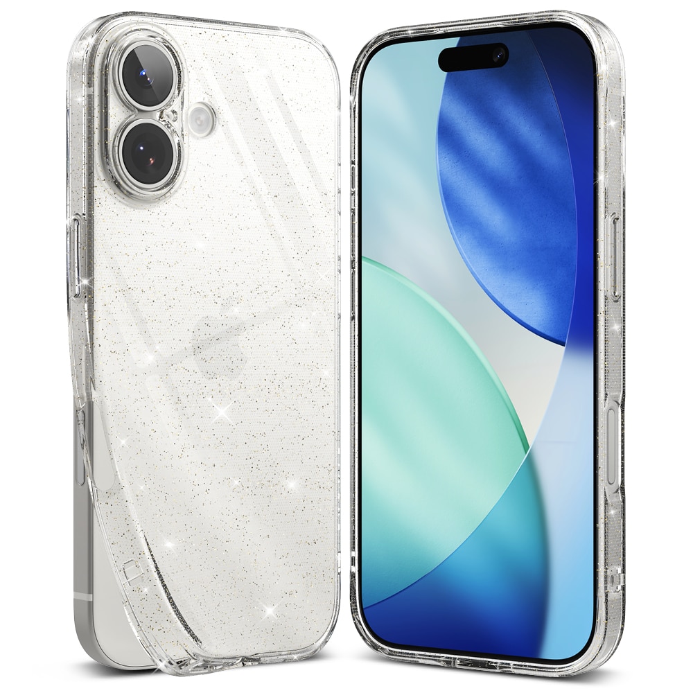 Coque Air iPhone 17 Glitter Clear