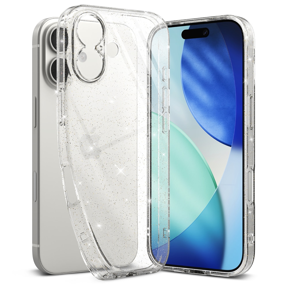 Coque Air iPhone 17 Glitter Clear