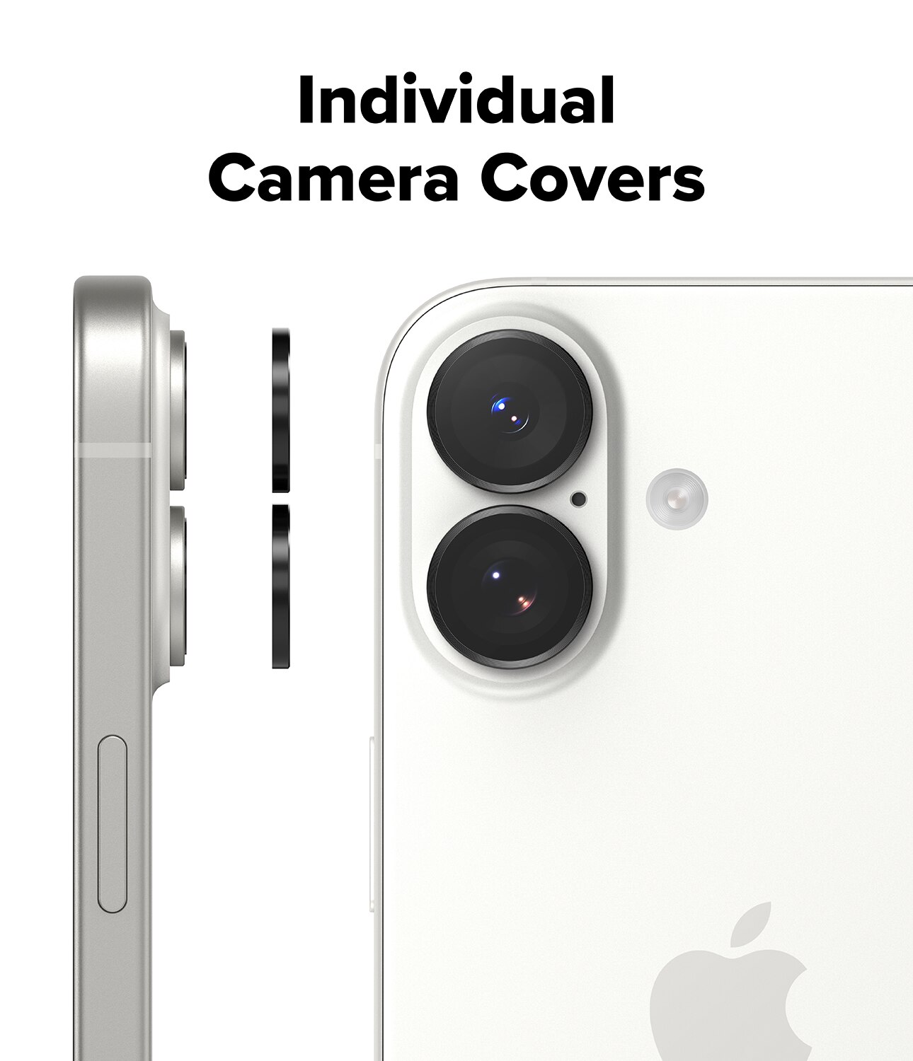 Camera Lens Frame Glass (2 pièces) iPhone 17 Black