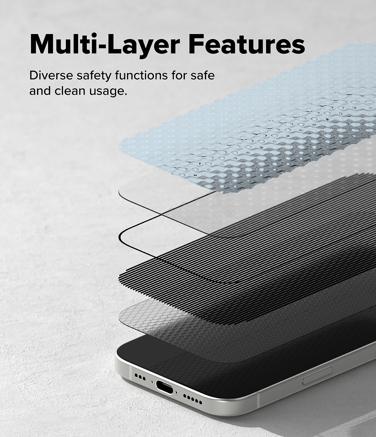 Easy Slide Privacy Glass (2 pièces) iPhone 17