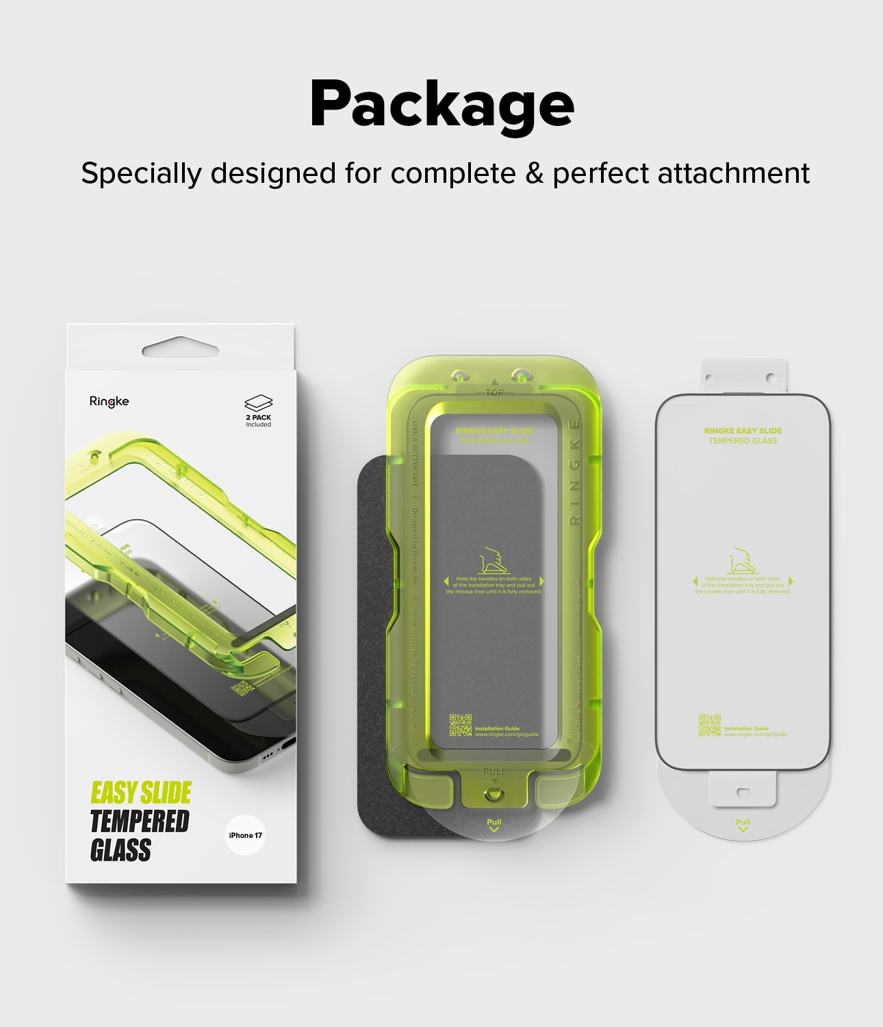 Easy Slide Glass (2 pièces) iPhone 17