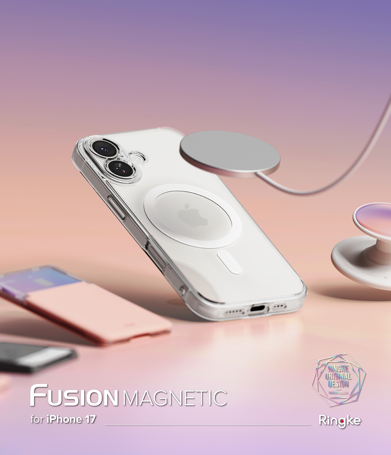 Coque Fusion Magnetic iPhone 17 Transparent