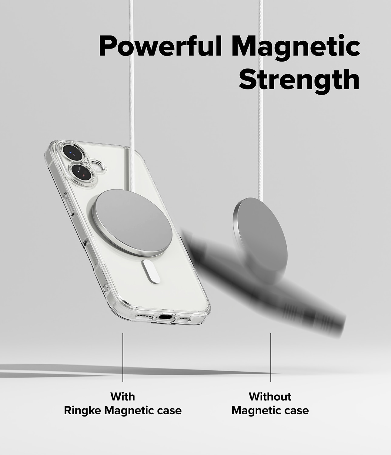 Coque Fusion Magnetic iPhone 17 Transparent