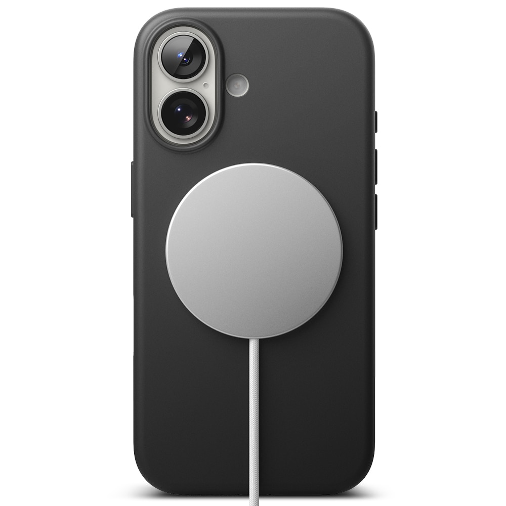 Silicone Magnetic Coque iPhone 17 Black