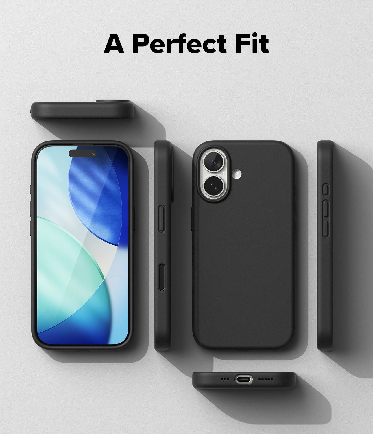 Silicone Magnetic Coque iPhone 17 Black