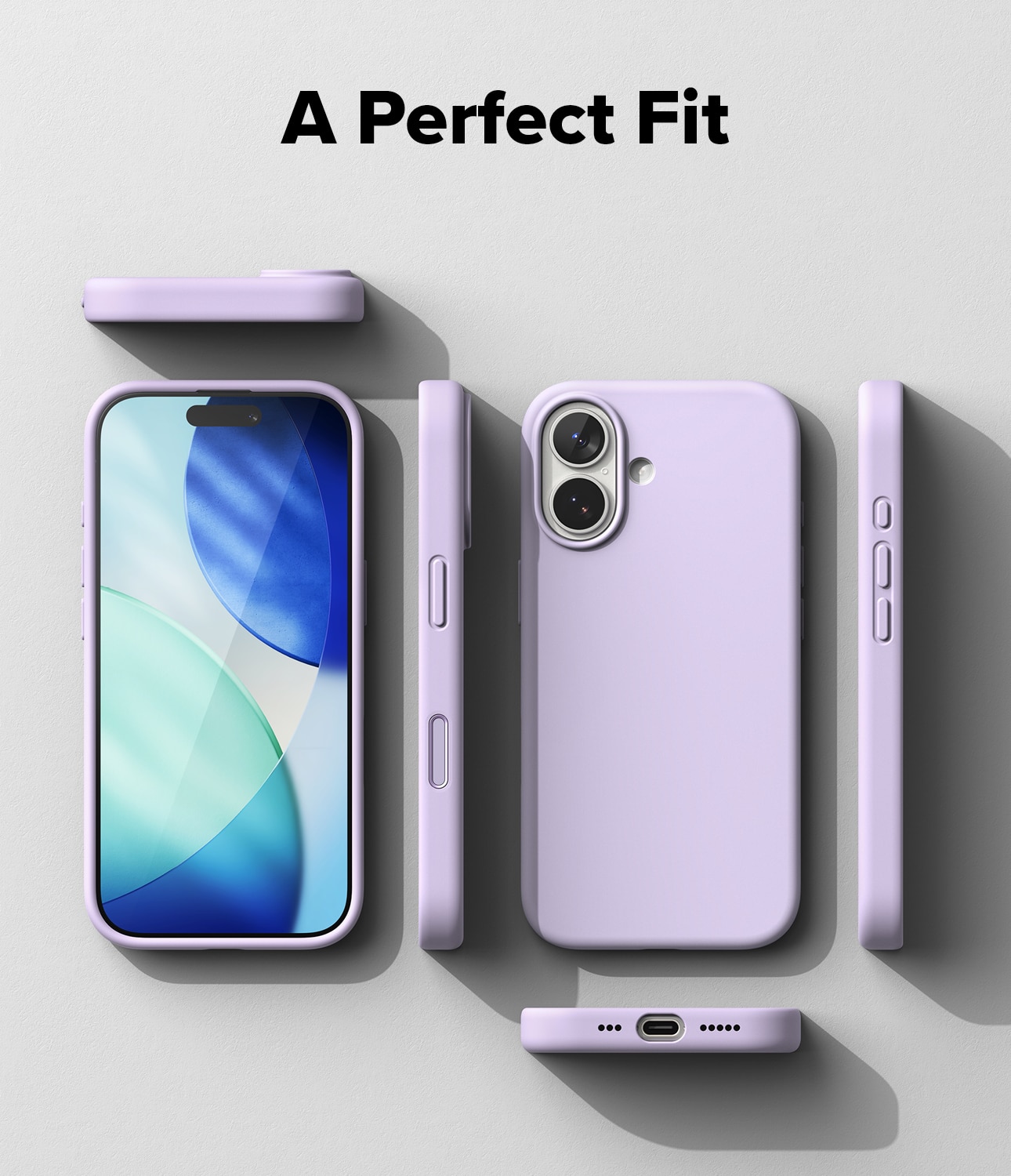 Silicone Magnetic Coque iPhone 17 Light Purple