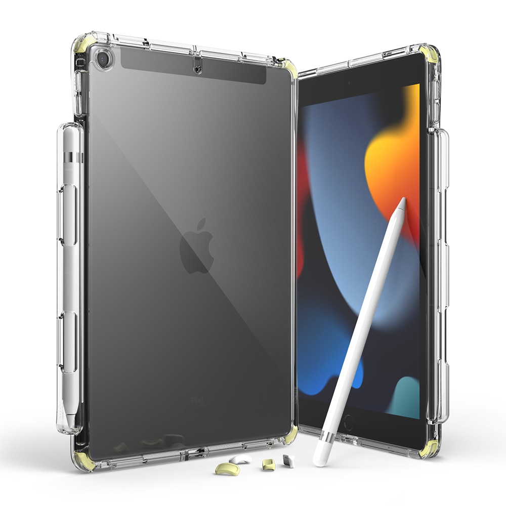Ringke Coque Fusion Plus iPad 10.2 8th Gen (2020), White/Lime Glow
