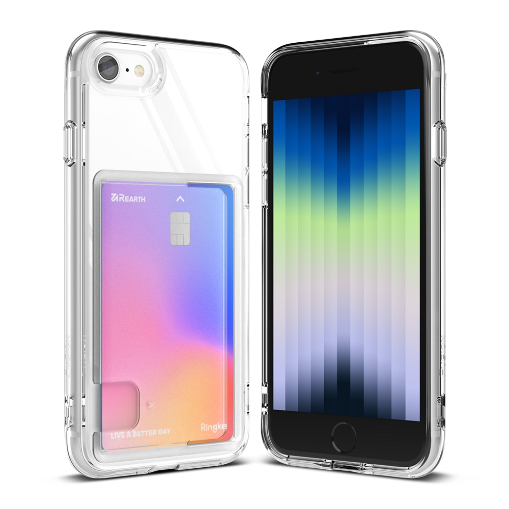 Coque Fusion Card iPhone SE 2020, transparent
