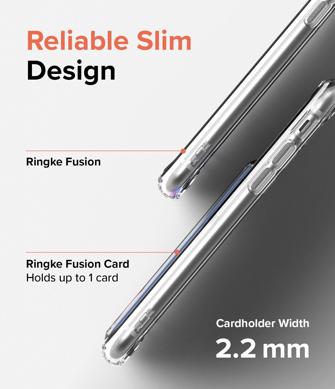 Coque Fusion Card iPhone SE 2020, transparent