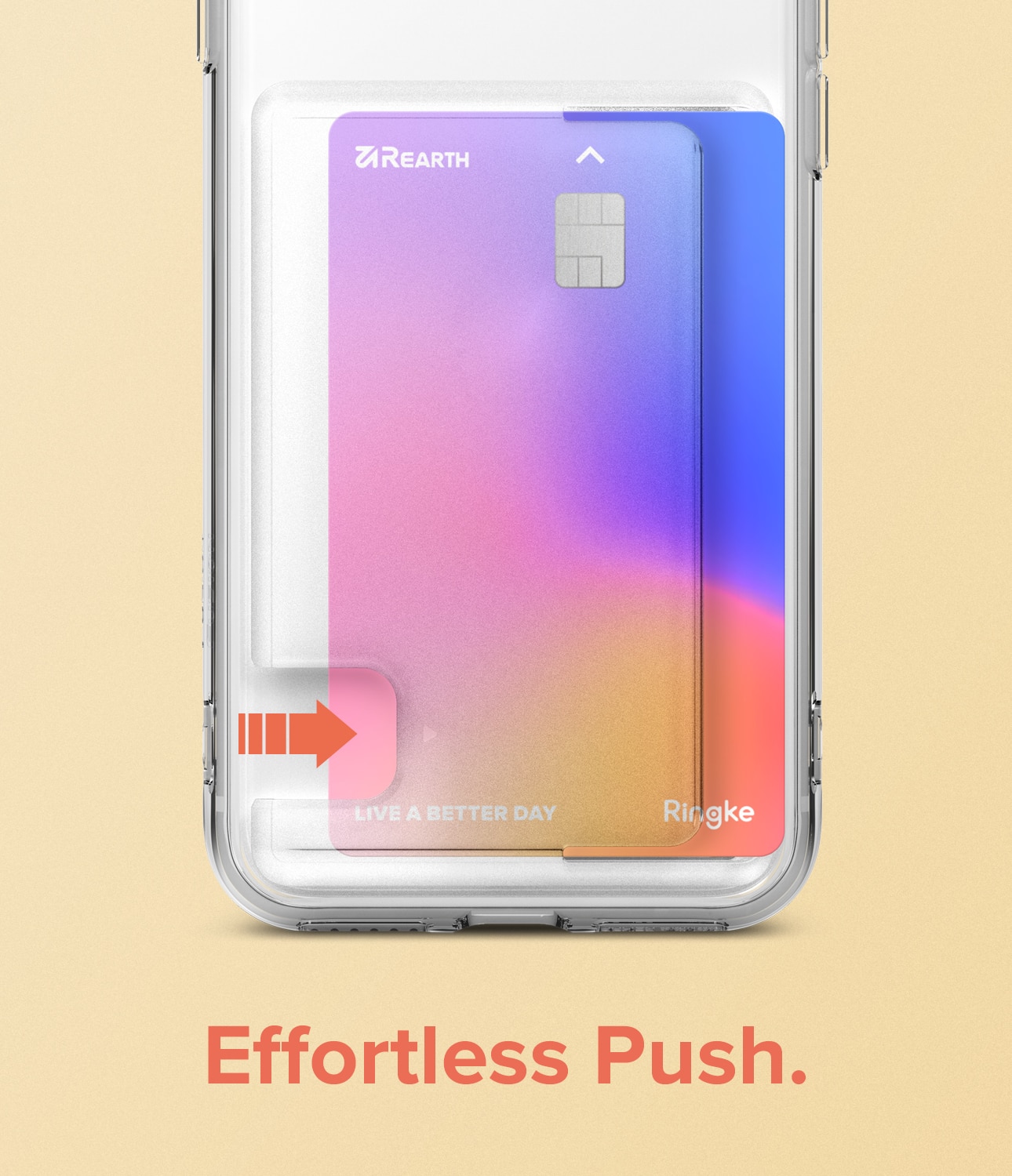 Coque Fusion Card iPhone SE (2020) Transparent