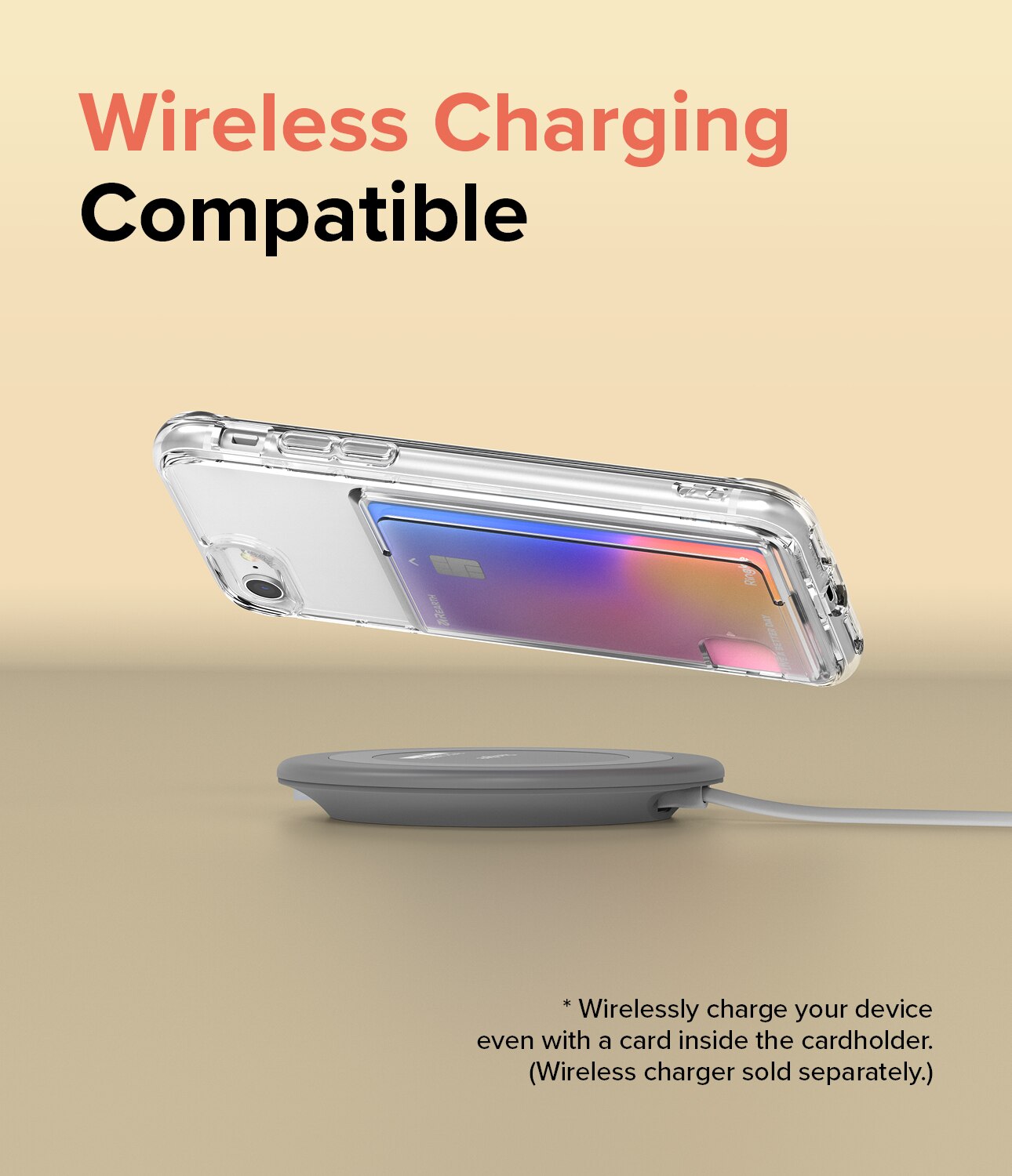 Coque Fusion Card iPhone SE 2020, transparent