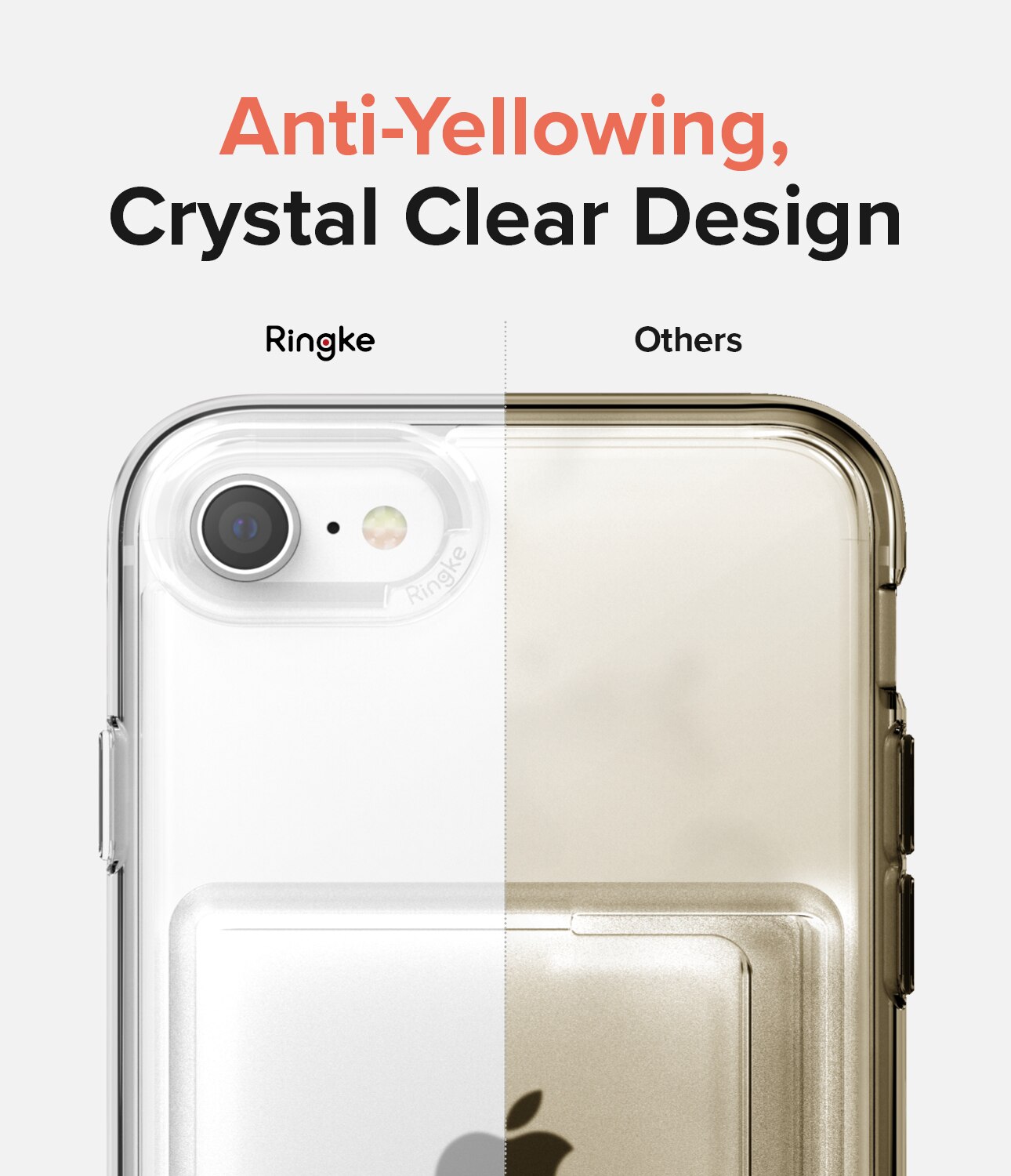 Coque Fusion Card iPhone SE 2020, transparent