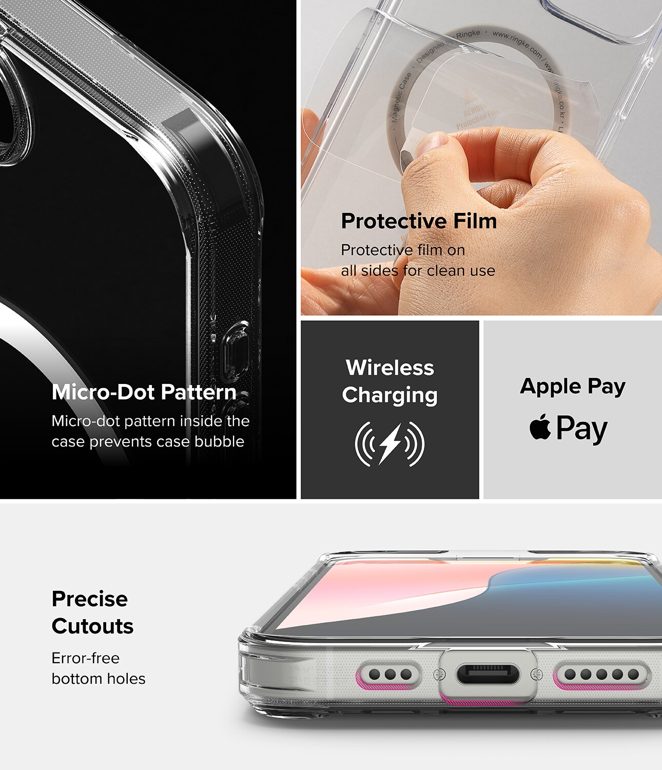 Coque Fusion Magnetic iPhone 16e Transparent